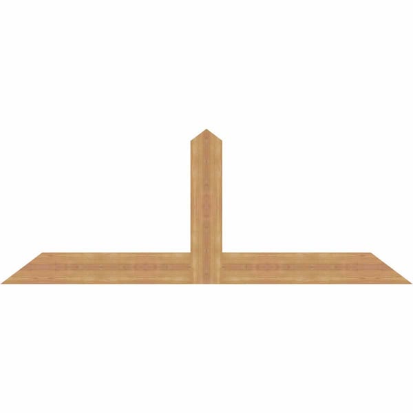 Ekena Millwork Portland Smooth Timber Gable Bracket, Western Red Cedar, 72"W x 27"H x 1 1/2"D x 5 1/2"F, 9/12 Pitch GBW072X27X0206POR00SWR - main
